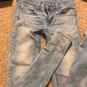 American eagle light wash skinny jeans